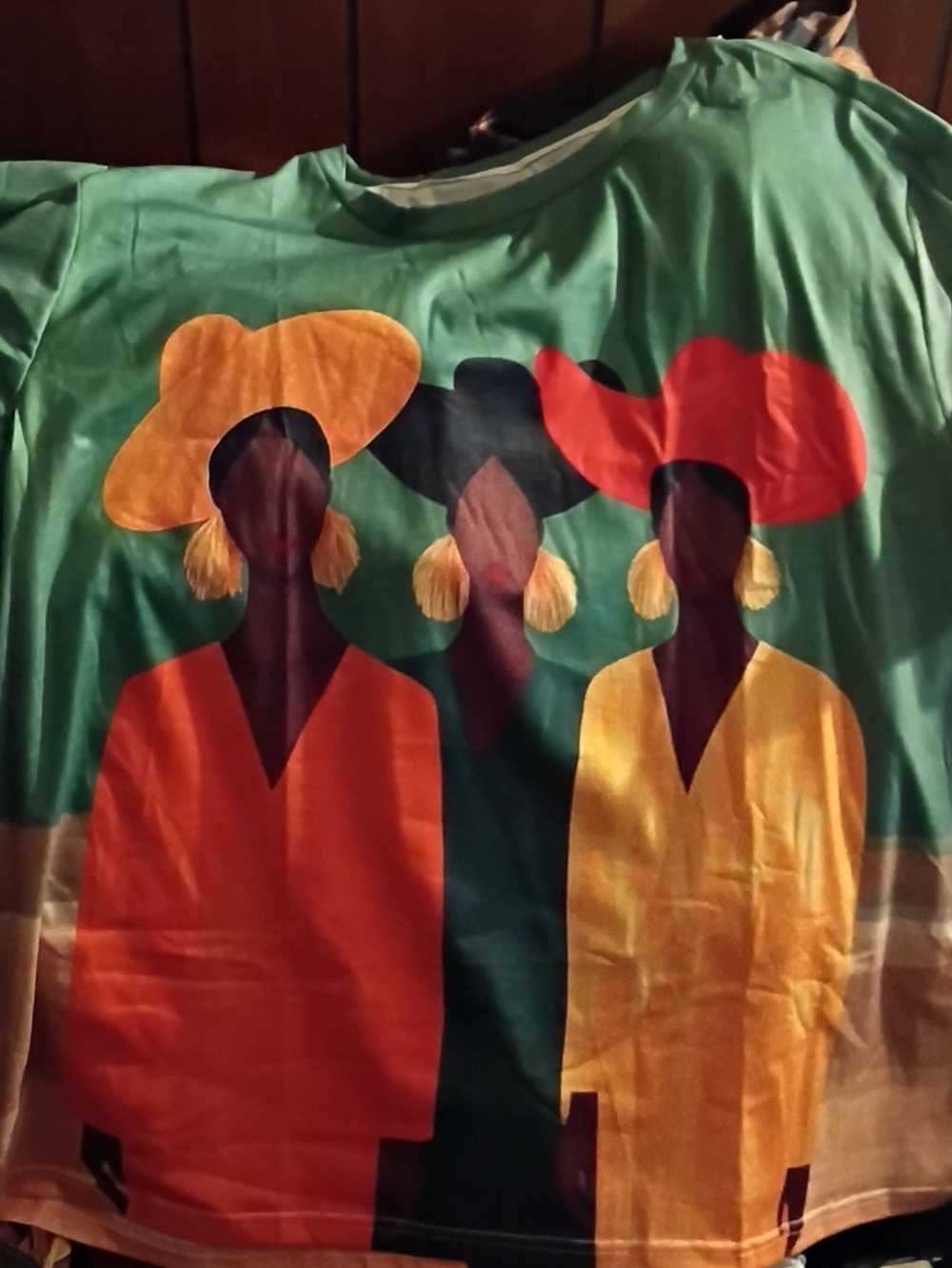 5XL Women's Top in Teal and Royal Blue